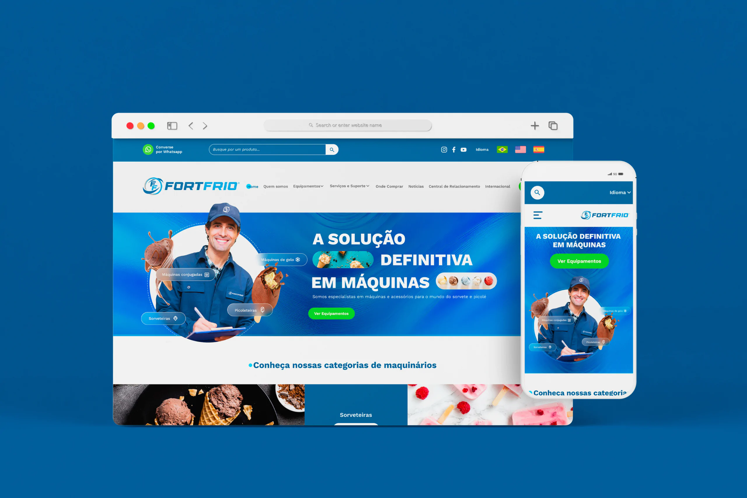 Case Fortfrio — Site + SEO para Fortfrio