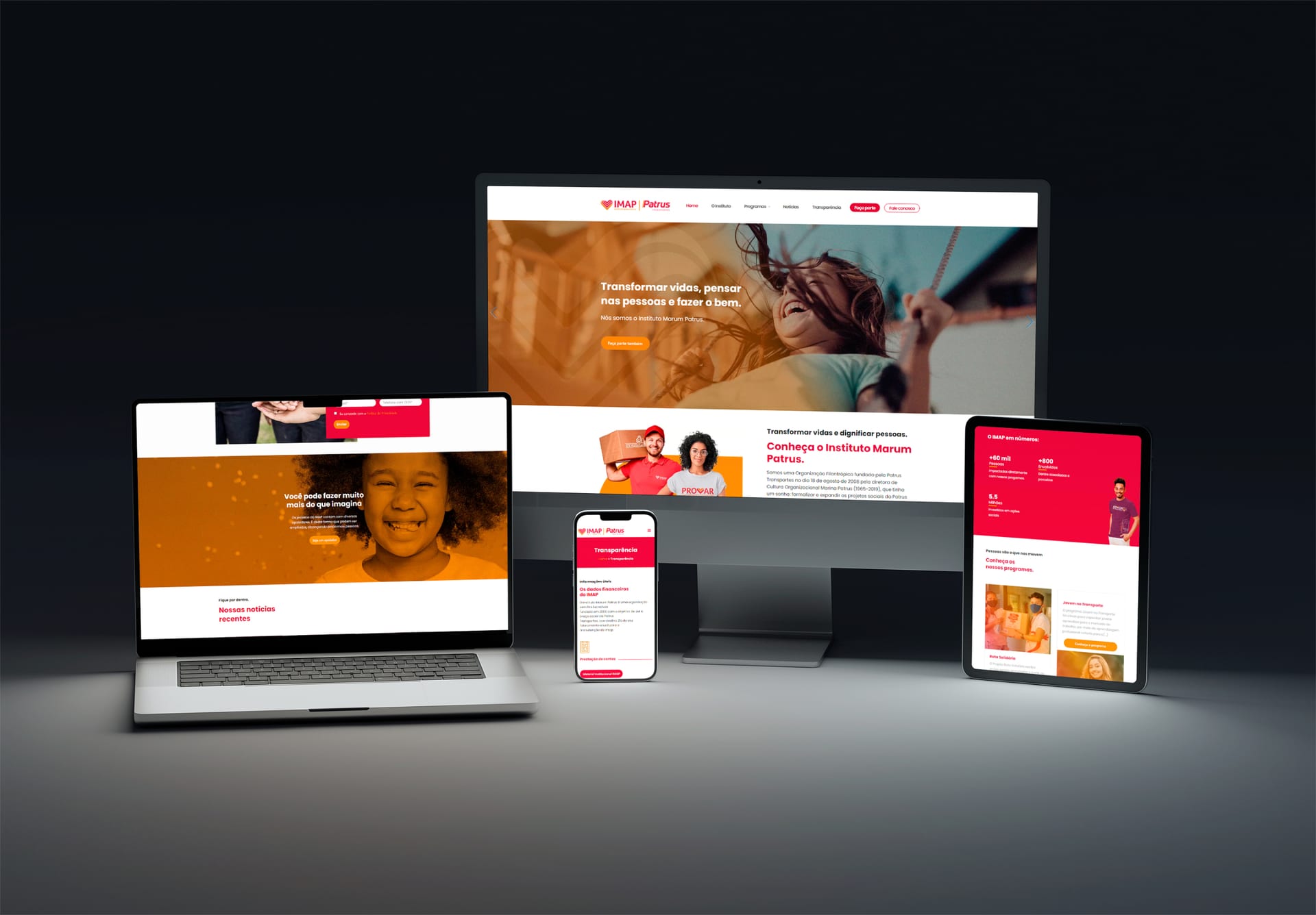 Case Instituto Marum Patrus (IMAP) — Site institucional para Instituto Marum Patrus (IMAP)