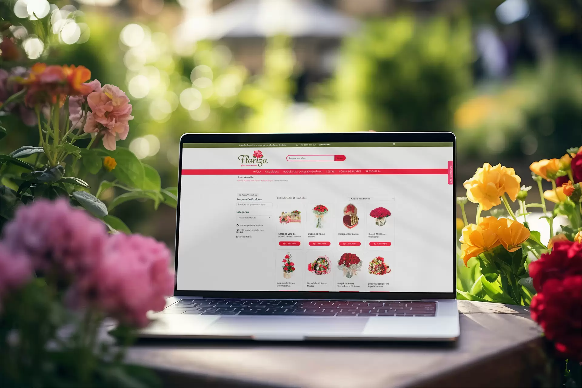 Case Floriza — Loja virtual + SEO para Floriza