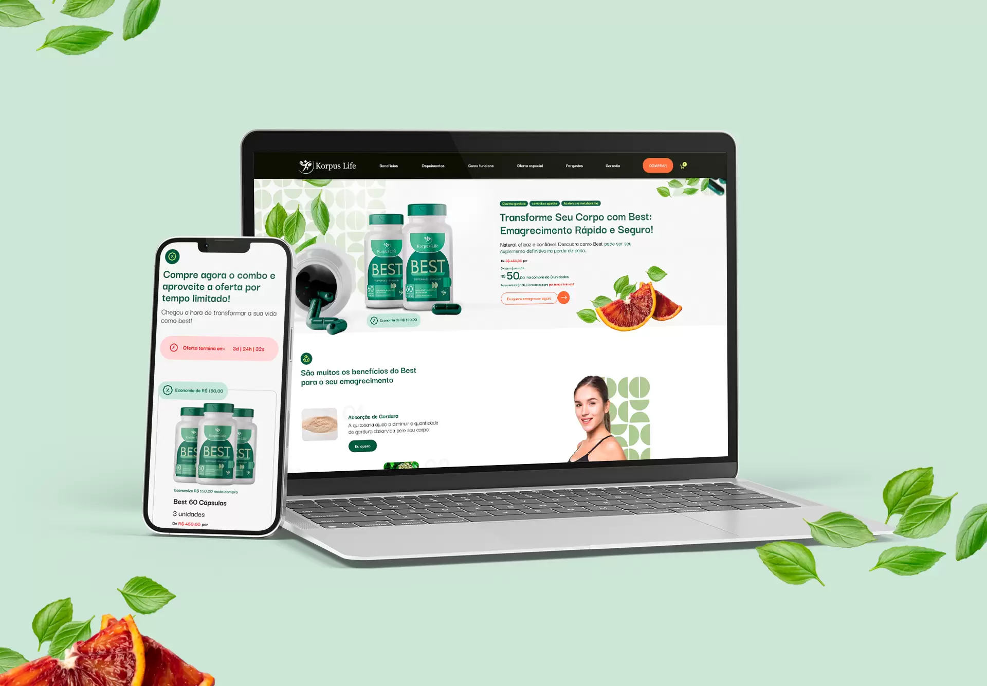 Case Korpus Life - Best — Site + SEO para Korpus Life - Best