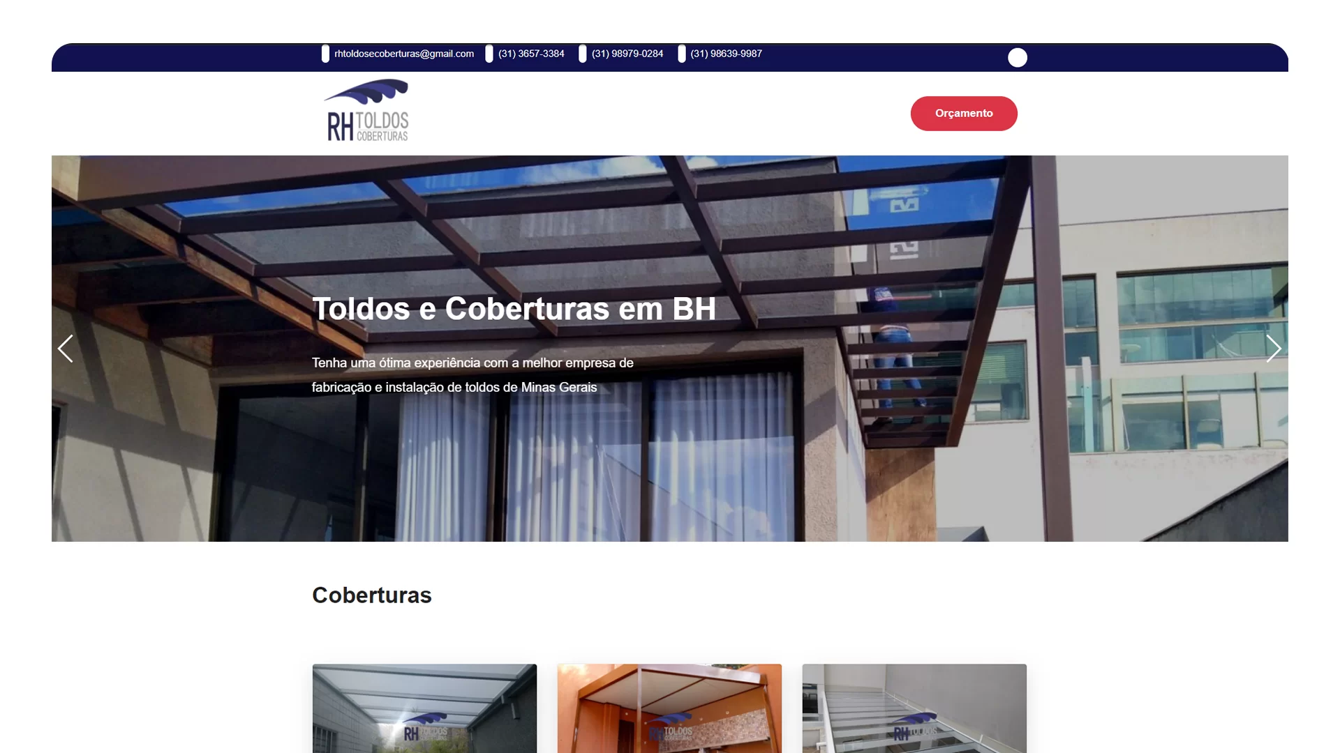Versão anterior — RH Toldos