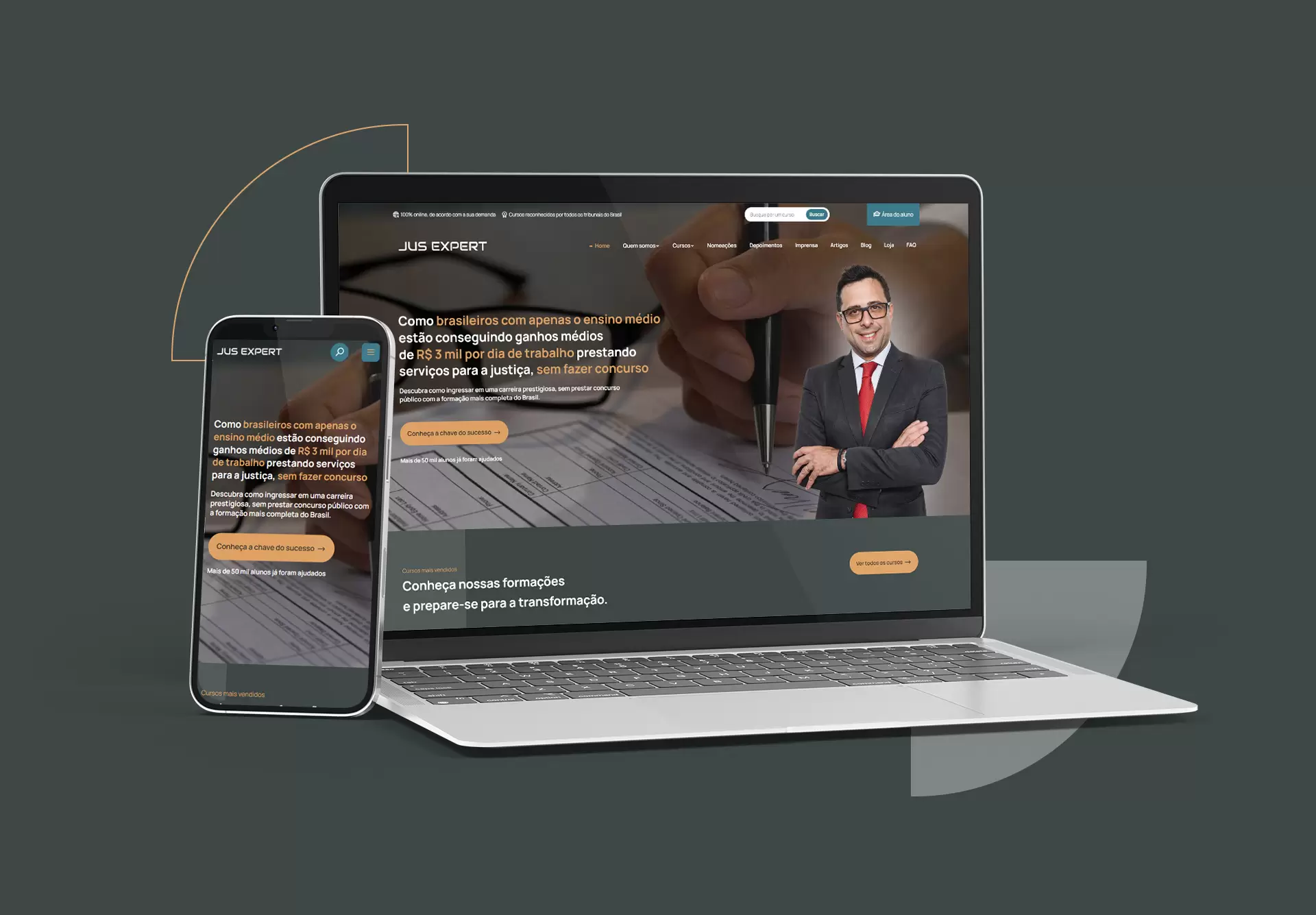 Case Jus Expert — Site + SEO para Jus Expert